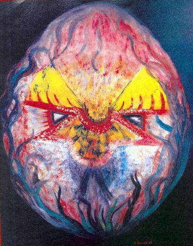 La flamme d'un visage